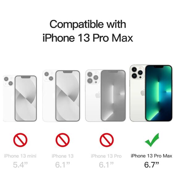 JETech iPhone 13 Pro Max 6.7" Magnetic Case and Tempered Glass-NIB - Picture 4 of 7